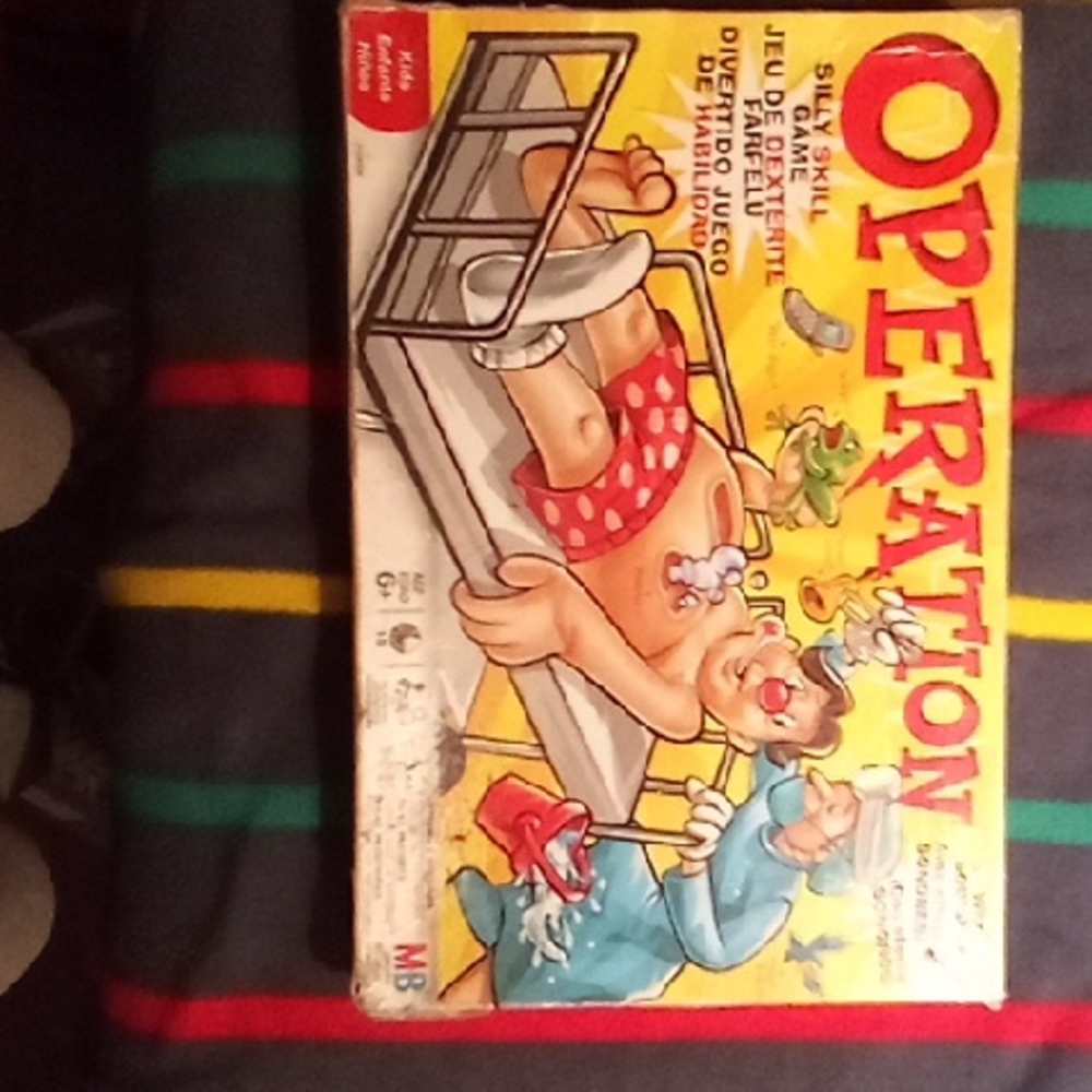 Hasbro Operation Board Game - Yellow and Red